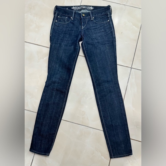 Express Blue Skinny Jeans Premium Denim - Picture 1 of 5